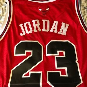 Michael Jordan 23 Bulls Away Red Jersey